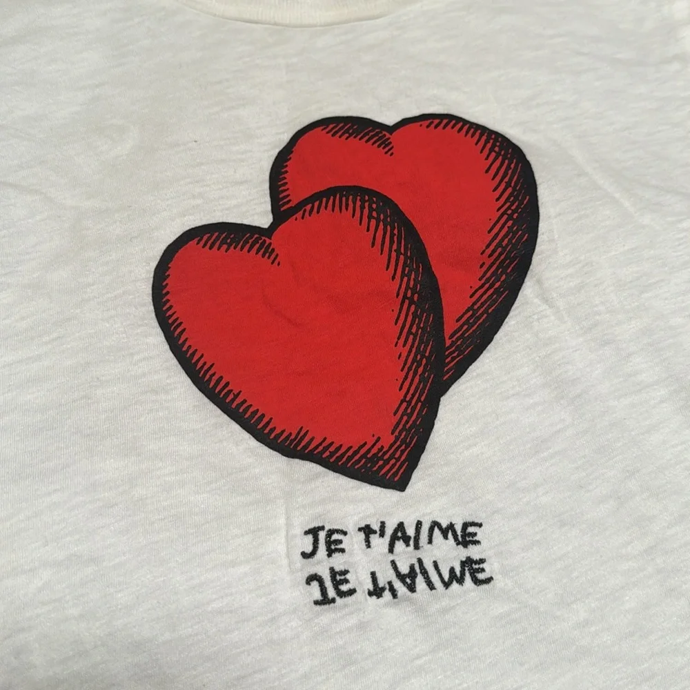 Zadig & Voltaire Skinny Je T’aime T-Shirt - Picture 5 of 7